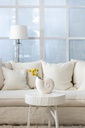 Giselle sohva valkoinen pellava 205 cm