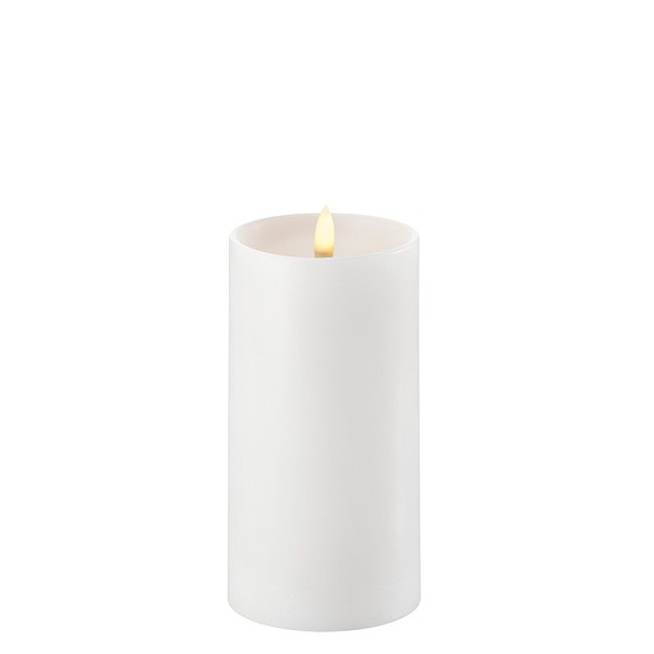 LED kynttilä, Nordic white 7,8 x15 cm, kovera