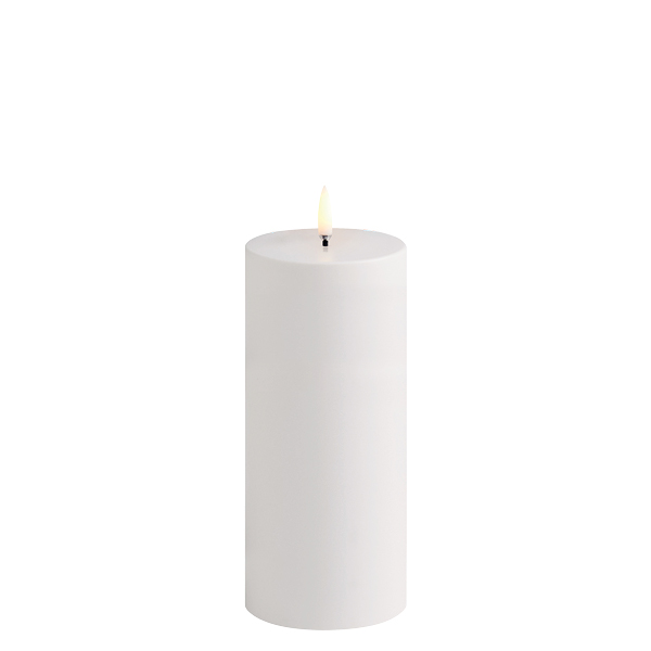 LED kynttilä ulkokäyttöön, valkoinen 7,8x17,8 cm