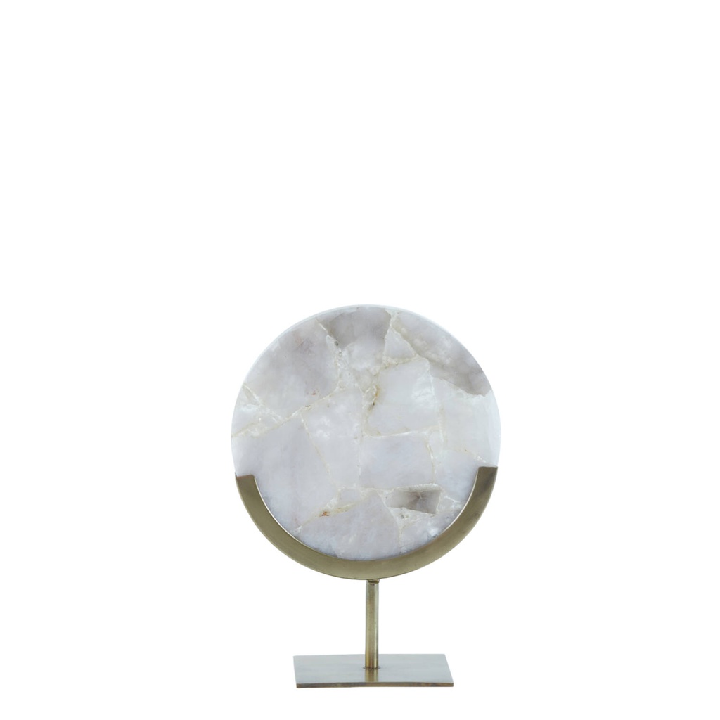 Koriste GOYA S marmori ja antiikkibronssi 25x10x35 cm