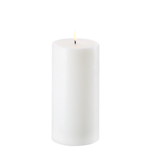 [UL-PI-NW-C10120] LED kynttilä- Nordic white 10x20cm